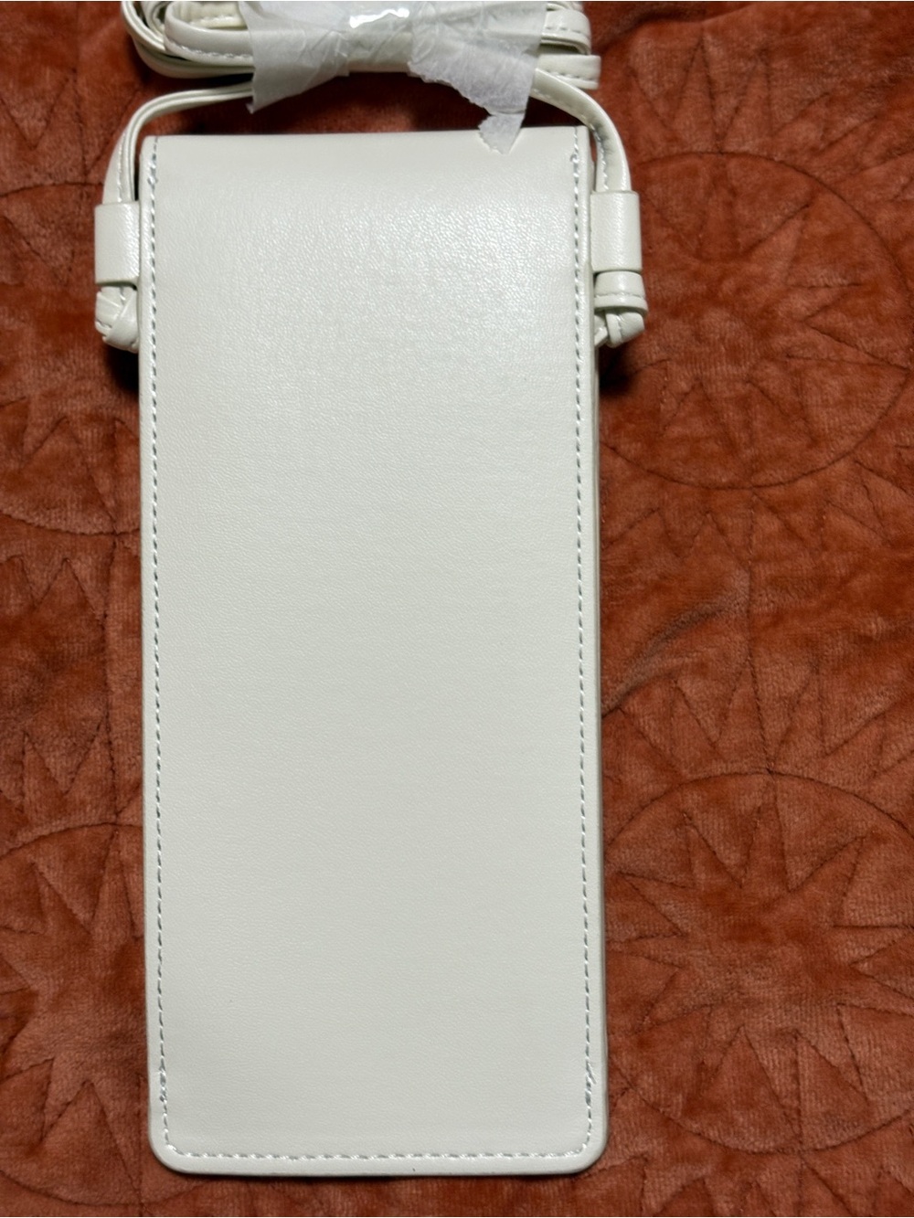 Celine Phone Pouch Crossbody Off White Leather Mini Bag Case New - Picture 3 of 12